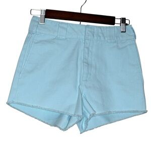 Dickies Light Sky Blue 2.5” Inseam  Mid Rise Women’s Size 0/24 Shorts
